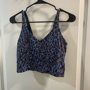 Stylish Blue and Brown Women's  Lululemon Align Tank Top Size 8